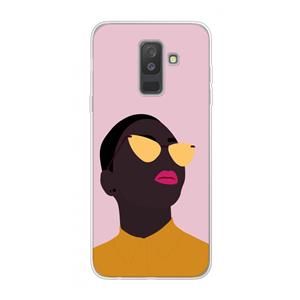 CaseCompany Yellow glasses: Samsung Galaxy A6 Plus (2018) Transparant Hoesje
