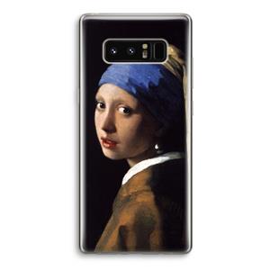 CaseCompany The Pearl Earring: Samsung Galaxy Note 8 Transparant Hoesje