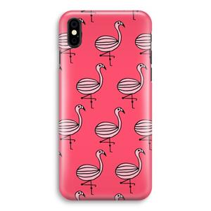 CaseCompany Flamingo: iPhone Xs Volledig Geprint Hoesje