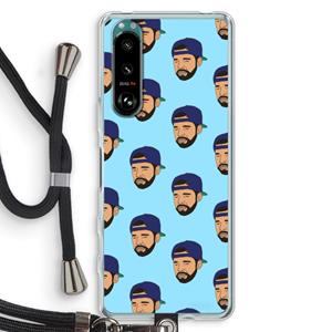 CaseCompany Drake Away: Sony Xperia 5 III Transparant Hoesje met koord