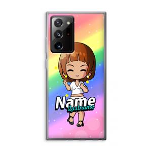 CaseCompany Chibi Maker vrouw: Samsung Galaxy Note 20 Ultra / Note 20 Ultra 5G Transparant Hoesje