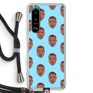 CaseCompany Kanye Call Me℃: Sony Xperia 5 III Transparant Hoesje met koord