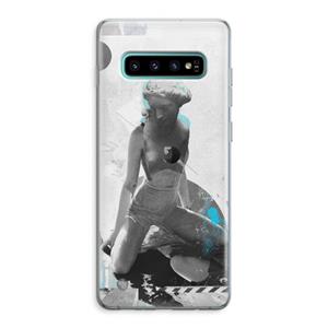 CaseCompany I will not feel a thing: Samsung Galaxy S10 Plus Transparant Hoesje