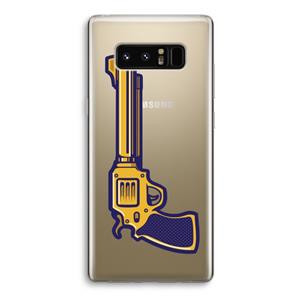 CaseCompany Pew Pew Pew: Samsung Galaxy Note 8 Transparant Hoesje