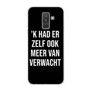 CaseCompany Meer verwacht - Zwart: Samsung Galaxy A6 Plus (2018) Transparant Hoesje