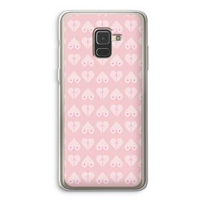 CaseCompany Ass 'n Titties: Samsung Galaxy A8 (2018) Transparant Hoesje