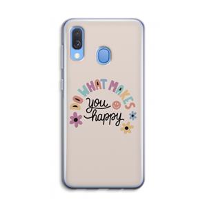 CaseCompany Happy days: Samsung Galaxy A40 Transparant Hoesje