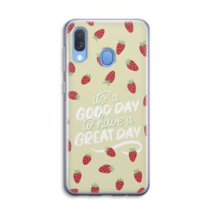CaseCompany Don't forget to have a great day: Samsung Galaxy A40 Transparant Hoesje