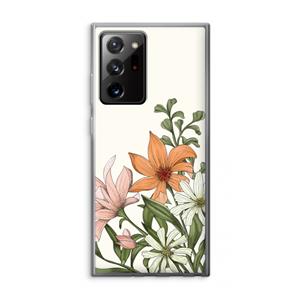 CaseCompany Floral bouquet: Samsung Galaxy Note 20 Ultra / Note 20 Ultra 5G Transparant Hoesje
