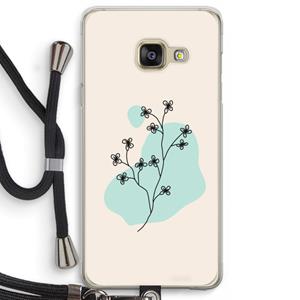 CaseCompany Love your petals: Samsung Galaxy A3 (2016) Transparant Hoesje met koord