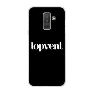 CaseCompany Topvent Zwart: Samsung Galaxy A6 Plus (2018) Transparant Hoesje