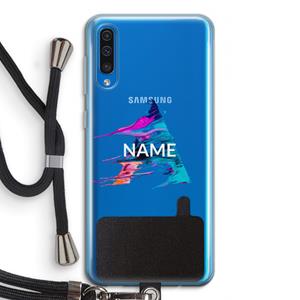 CaseCompany Abstract Spectrum: Samsung Galaxy A50 Transparant Hoesje met koord