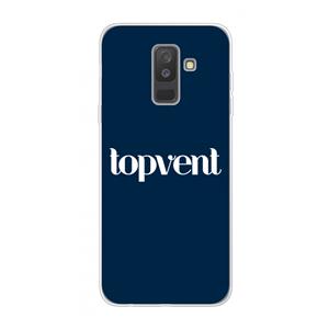 CaseCompany Topvent Navy: Samsung Galaxy A6 Plus (2018) Transparant Hoesje