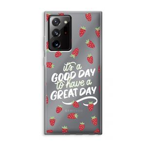 CaseCompany Don't forget to have a great day: Samsung Galaxy Note 20 Ultra / Note 20 Ultra 5G Transparant Hoesje