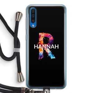 CaseCompany Abstract Spectrum: Samsung Galaxy A50 Transparant Hoesje met koord