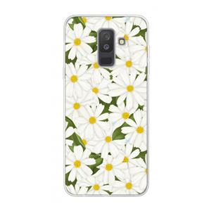CaseCompany Summer Daisies: Samsung Galaxy A6 Plus (2018) Transparant Hoesje