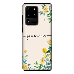 CaseCompany Gele bloemen: Samsung Galaxy S20 Ultra Tough Case