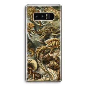 CaseCompany Haeckel Lacertilia: Samsung Galaxy Note 8 Transparant Hoesje