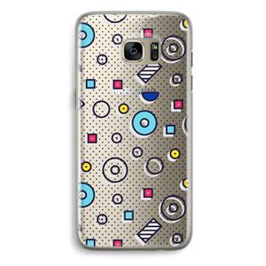 CaseCompany 8-bit N°9: Samsung Galaxy S7 Edge Transparant Hoesje