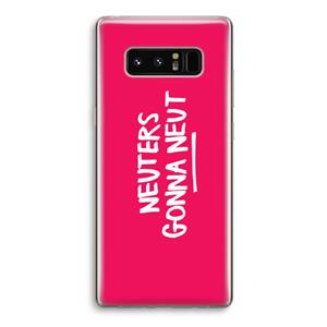 CaseCompany Neuters (roze): Samsung Galaxy Note 8 Transparant Hoesje