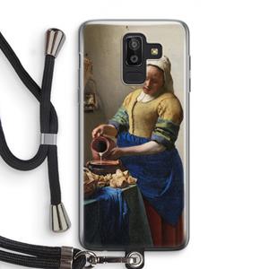 CaseCompany The Milkmaid: Samsung Galaxy J8 (2018) Transparant Hoesje met koord