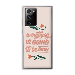 CaseCompany Optimistic flower girl: Samsung Galaxy Note 20 Ultra / Note 20 Ultra 5G Transparant Hoesje
