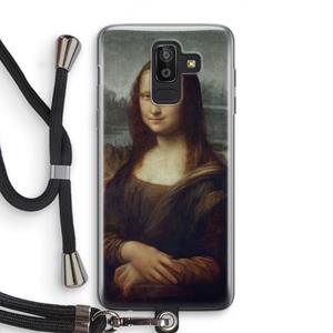 CaseCompany Mona Lisa: Samsung Galaxy J8 (2018) Transparant Hoesje met koord