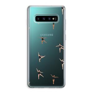 CaseCompany Dancing #1: Samsung Galaxy S10 Plus Transparant Hoesje