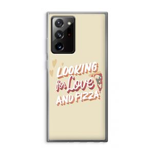 CaseCompany Pizza is the answer: Samsung Galaxy Note 20 Ultra / Note 20 Ultra 5G Transparant Hoesje