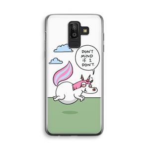 CaseCompany Unicorn: Samsung Galaxy J8 (2018) Transparant Hoesje