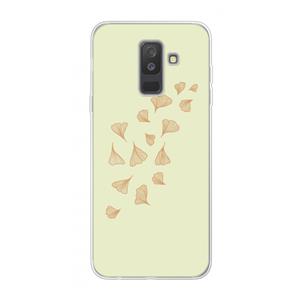 CaseCompany Falling Leaves: Samsung Galaxy A6 Plus (2018) Transparant Hoesje