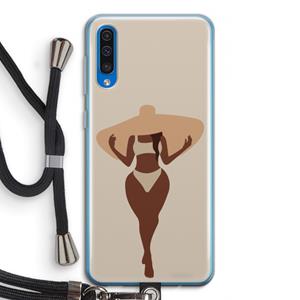 CaseCompany Let's get salty: Samsung Galaxy A50 Transparant Hoesje met koord