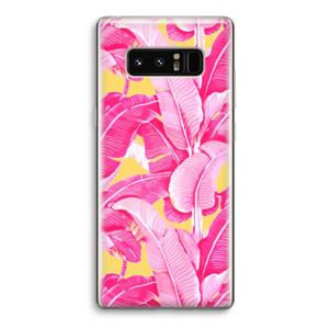 CaseCompany Pink Banana: Samsung Galaxy Note 8 Transparant Hoesje