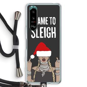 CaseCompany Came To Sleigh: Sony Xperia 5 III Transparant Hoesje met koord