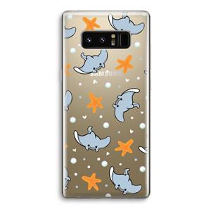CaseCompany Manta: Samsung Galaxy Note 8 Transparant Hoesje