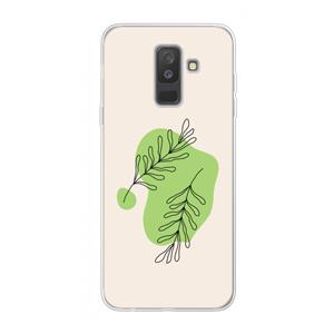 CaseCompany Beleaf in you: Samsung Galaxy A6 Plus (2018) Transparant Hoesje