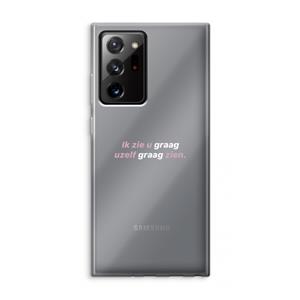 CaseCompany uzelf graag zien: Samsung Galaxy Note 20 Ultra / Note 20 Ultra 5G Transparant Hoesje