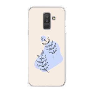 CaseCompany Leaf me if you can: Samsung Galaxy A6 Plus (2018) Transparant Hoesje