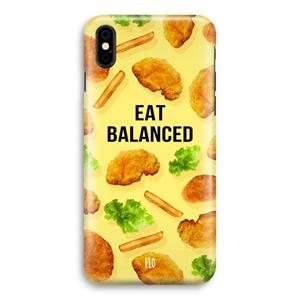 CaseCompany Eat Balanced: iPhone Xs Volledig Geprint Hoesje