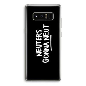 CaseCompany Neuters (zwart): Samsung Galaxy Note 8 Transparant Hoesje