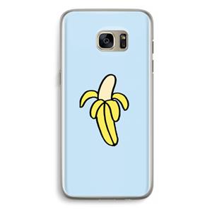 CaseCompany Banana: Samsung Galaxy S7 Edge Transparant Hoesje
