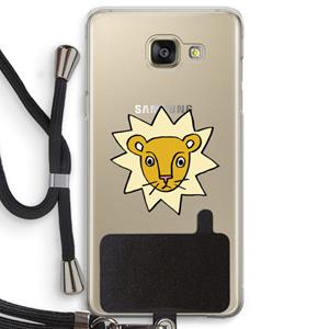 CaseCompany Kleine leeuw: Samsung Galaxy A5 (2016) Transparant Hoesje met koord