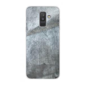 CaseCompany Grey Stone: Samsung Galaxy A6 Plus (2018) Transparant Hoesje