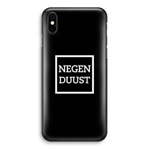 CaseCompany Negenduust black: iPhone Xs Volledig Geprint Hoesje