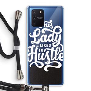 CaseCompany Hustle Lady: Samsung Galaxy Note 10 Lite Transparant Hoesje met koord