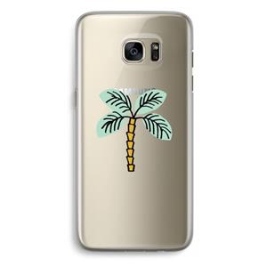 CaseCompany Palmboom: Samsung Galaxy S7 Edge Transparant Hoesje