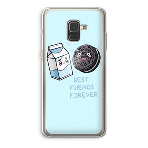CaseCompany Best Friend Forever: Samsung Galaxy A8 (2018) Transparant Hoesje