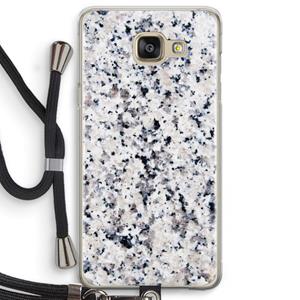 CaseCompany Gespikkelde marmer: Samsung Galaxy A5 (2016) Transparant Hoesje met koord