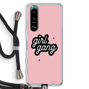 CaseCompany Girl Gang: Sony Xperia 5 III Transparant Hoesje met koord