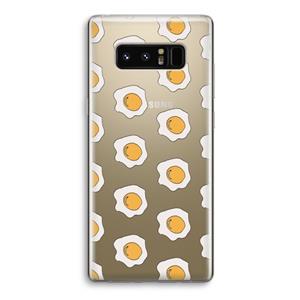CaseCompany Bacon to my eggs #1: Samsung Galaxy Note 8 Transparant Hoesje